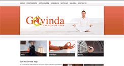 Desktop Screenshot of govindayoga.es